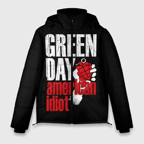 Мужская зимняя куртка 3D с принтом Green Day American Idiot в Тюмени, верх — 100% полиэстер; подкладка — 100% полиэстер; утеплитель — 100% полиэстер | длина ниже бедра, свободный силуэт Оверсайз. Есть воротник-стойка, отстегивающийся капюшон и ветрозащитная планка. 

Боковые карманы с листочкой на кнопках и внутренний карман на молнии. | green day | punk rock | билли джо армстронг | панк рок