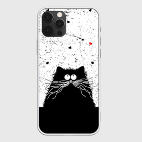 Чехол для iPhone 12 Pro Max с принтом Котик в Тюмени, Силикон |  | cats | kitty | кот | котик | сердечки cat | сердце