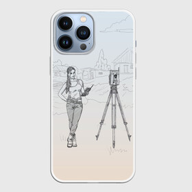 Чехол для iPhone 13 Pro Max с принтом Девушка с контроллером в Тюмени,  |  | surveyor | геодезист | геодезия | кадастр