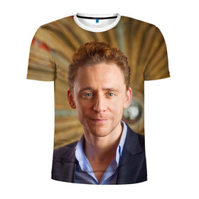 Мужская футболка 3D спортивная с принтом Томми в Тюмени, 100% полиэстер с улучшенными характеристиками | приталенный силуэт, круглая горловина, широкие плечи, сужается к линии бедра | Тематика изображения на принте: tom hiddleston | том хиддлстон