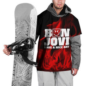 Накидка на куртку 3D с принтом BON JOVI в Тюмени, 100% полиэстер |  | bon jovi | альтернативный хип хоп | группа | инди поп | музыка | музыкальное произведение | ноты | регги | рок | синти поп