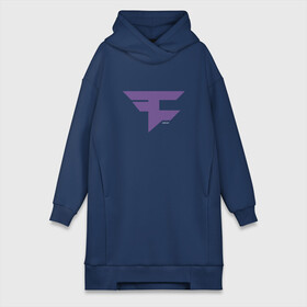 Платье-худи хлопок с принтом Faze Clan (Ultraviolet) в Тюмени,  |  | 0x000000123 | csgo | faze | ultraviolet | ксго | фиолетовый