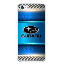 Чехол для iPhone 5/5S матовый с принтом SUBARU sport collection в Тюмени, Силикон | Область печати: задняя сторона чехла, без боковых панелей | Тематика изображения на принте: auto | automobile | car | carbon | machine | motor | motor car | sport car | subaru | автомашина | бренд | легковой автомобиль | марка | спортивный автомобиль | тачка