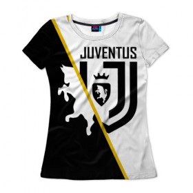 Женская футболка 3D с принтом JUVENTUS FOOTBALL POINT в Тюмени, 100% полиэфир ( синтетическое хлопкоподобное полотно) | прямой крой, круглый вырез горловины, длина до линии бедер | cr7 | juve | juventus | ronaldo | роналдо | спорт | футбол | ювентус