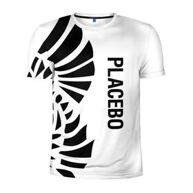 Мужская футболка 3D спортивная с принтом Placebo в Тюмени, 100% полиэстер с улучшенными характеристиками | приталенный силуэт, круглая горловина, широкие плечи, сужается к линии бедра | placebo | альтернативный | инди | индирок | плацебо | рок