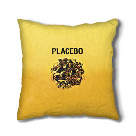 Подушка 3D с принтом Placebo в Тюмени, наволочка – 100% полиэстер, наполнитель – холлофайбер (легкий наполнитель, не вызывает аллергию). | состоит из подушки и наволочки. Наволочка на молнии, легко снимается для стирки | placebo | альтернативный | инди | индирок | плацебо | рок