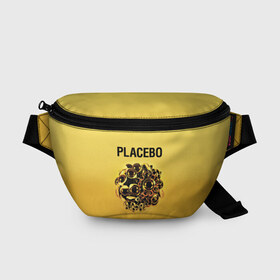 Поясная сумка 3D с принтом Placebo в Тюмени, 100% полиэстер | плотная ткань, ремень с регулируемой длиной, внутри несколько карманов для мелочей, основное отделение и карман с обратной стороны сумки застегиваются на молнию | placebo | альтернативный | инди | индирок | плацебо | рок