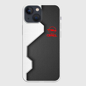 Чехол для iPhone 13 mini с принтом Opel sport uniform auto в Тюмени,  |  | auto | automobile | car | carbon | machine | motor | motor car | opel | sport car | автомашина | бренд | легковой автомобиль | марка | опель | спортивный автомобиль | тачка