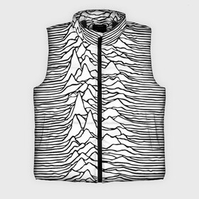 Мужской жилет утепленный 3D с принтом White в Тюмени,  |  | ian curtis | joy division | rock | unknown pleasures | иэн кёртис | рок