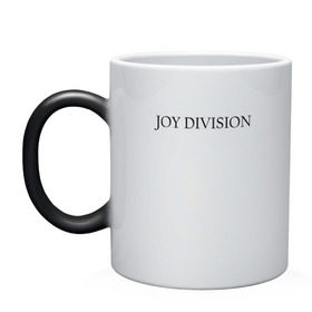 Кружка хамелеон с принтом Joy Division в Тюмени, керамика | меняет цвет при нагревании, емкость 330 мл | ian curtis | joy division | rock | unknown pleasures | иэн кёртис | рок
