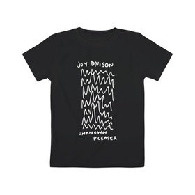 Детская футболка хлопок с принтом Joy Division в Тюмени, 100% хлопок | круглый вырез горловины, полуприлегающий силуэт, длина до линии бедер | ian curtis | joy division | rock | unknown pleasures | иэн кёртис | рок