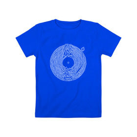 Детская футболка хлопок с принтом Soundscape в Тюмени, 100% хлопок | круглый вырез горловины, полуприлегающий силуэт, длина до линии бедер | ian curtis | joy division | rock | unknown pleasures | иэн кёртис | рок