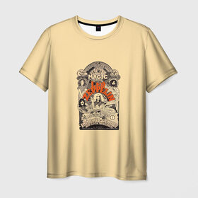 Мужская футболка 3D с принтом Led Zeppelin Vintage в Тюмени, 100% полиэфир | прямой крой, круглый вырез горловины, длина до линии бедер | 