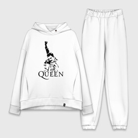 Женский костюм хлопок Oversize с принтом Queen в Тюмени,  |  | paul rodgers | queen | quen | брайан мэй | глэм | группа | джон дикон | квин | королева | куин | меркури | меркьюри | мэркури | поп | роджер тейлор | рок | фредди | фреди | хард | хардрок