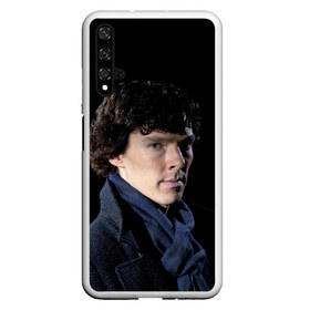 Чехол для Honor 20 с принтом Sherlock в Тюмени, Силикон | Область печати: задняя сторона чехла, без боковых панелей | Тематика изображения на принте: benedict | cumberbatch | sherlock | бенедикт | камбербатч | шерлок