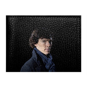 Обложка для студенческого билета с принтом Sherlock в Тюмени, натуральная кожа | Размер: 11*8 см; Печать на всей внешней стороне | Тематика изображения на принте: benedict | cumberbatch | sherlock | бенедикт | камбербатч | шерлок