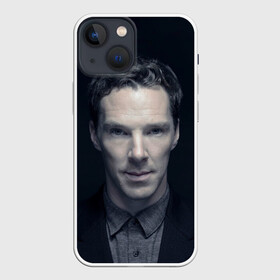 Чехол для iPhone 13 mini с принтом Cumberbatch в Тюмени,  |  | benedict | cumberbatch | sherlock | бенедикт | камбербатч | шерлок