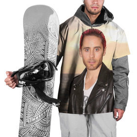 Накидка на куртку 3D с принтом Jared Leto в Тюмени, 100% полиэстер |  | 30 seconds to mars | 30 секунд до марса | jared leto | джаред лето