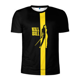 Мужская футболка 3D спортивная с принтом Kill Bill в Тюмени, 100% полиэстер с улучшенными характеристиками | приталенный силуэт, круглая горловина, широкие плечи, сужается к линии бедра | тарантино | ума турман
