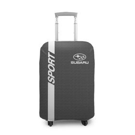 Чехол для чемодана 3D с принтом SUBARU SPORT в Тюмени, 86% полиэфир, 14% спандекс | двустороннее нанесение принта, прорези для ручек и колес | auto | sport | subaru | авто | автомобиль | автомобильные | бренд | марка | машины | спорт | субару