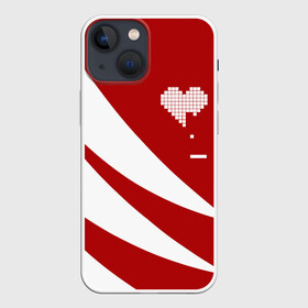 Чехол для iPhone 13 mini с принтом ГЕОМЕТРИЧЕСКОЕ СЕРДЦЕ. в Тюмени,  |  | abstract | geometry | geometry stripes | heart | texture | абстракция | геометрические полосы | геометрическое сердце | геометрия | любовь | сердечко | сердца | сердце | текстура