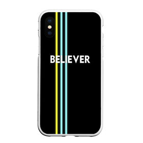 Чехол для iPhone XS Max матовый с принтом Believer Imagine Dragons в Тюмени, Силикон | Область печати: задняя сторона чехла, без боковых панелей | Тематика изображения на принте: рок