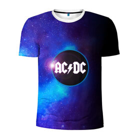 Мужская футболка 3D спортивная с принтом ACDC в Тюмени, 100% полиэстер с улучшенными характеристиками | приталенный силуэт, круглая горловина, широкие плечи, сужается к линии бедра | ac dc | acdc | acdc ас дс | асдс | метал | молния | музыка | музыканты | певцы