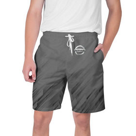 Мужские шорты 3D с принтом NISSAN SPORT в Тюмени,  полиэстер 100% | прямой крой, два кармана без застежек по бокам. Мягкая трикотажная резинка на поясе, внутри которой широкие завязки. Длина чуть выше колен | Тематика изображения на принте: 