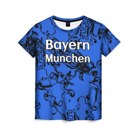 Женская футболка 3D с принтом Бавария Мюнхен в Тюмени, 100% полиэфир ( синтетическое хлопкоподобное полотно) | прямой крой, круглый вырез горловины, длина до линии бедер | белый | германия | игра | красный | лига | мюнхен | мяч | сборная | форма | футбол | чемпион