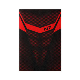 Обложка для паспорта матовая кожа с принтом Mass Effect N7 в Тюмени, натуральная матовая кожа | размер 19,3 х 13,7 см; прозрачные пластиковые крепления | andromed | effect | n7 | альянс | ефект | игра | компьютерная | мас | масс | н7 | онлайн | программа | профессиональный военный код | сокрушитель n7 | фурия n7