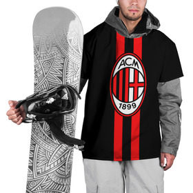 Накидка на куртку 3D с принтом AC Milan FC в Тюмени, 100% полиэстер |  | Тематика изображения на принте: football | italia | logo | milan | sport | италия | лого | милан | спорт | фк | футбол | футбольный клуб