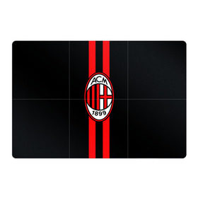 Магнитный плакат 3Х2 с принтом AC Milan FC в Тюмени, Полимерный материал с магнитным слоем | 6 деталей размером 9*9 см | football | italia | logo | milan | sport | италия | лого | милан | спорт | фк | футбол | футбольный клуб