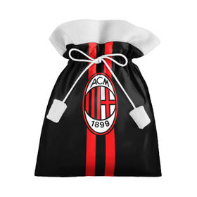 Подарочный 3D мешок с принтом AC Milan FC в Тюмени, 100% полиэстер | Размер: 29*39 см | football | italia | logo | milan | sport | италия | лого | милан | спорт | фк | футбол | футбольный клуб