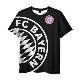 Мужская футболка 3D с принтом Bayern Munchen Exclusive в Тюмени, 100% полиэфир | прямой крой, круглый вырез горловины, длина до линии бедер | bayern | exclusive | munich | бавария | эксклюзив