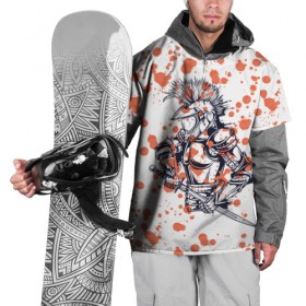 Накидка на куртку 3D с принтом Рыцарь будущего в Тюмени, 100% полиэстер |  | Тематика изображения на принте: 