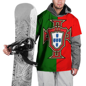 Накидка на куртку 3D с принтом Сборная Португалии флаг в Тюмени, 100% полиэстер |  | португалия | футбол