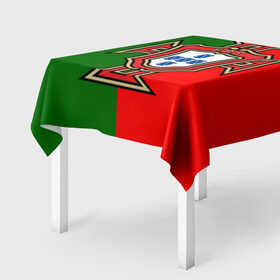 Скатерть 3D с принтом Сборная Португалии флаг в Тюмени, 100% полиэстер (ткань не мнется и не растягивается) | Размер: 150*150 см | португалия | футбол