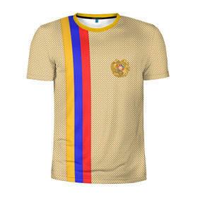 Мужская футболка 3D спортивная с принтом Armenia в Тюмени, 100% полиэстер с улучшенными характеристиками | приталенный силуэт, круглая горловина, широкие плечи, сужается к линии бедра | armenia | армения | армяне | ереван