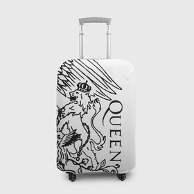 Чехол для чемодана 3D с принтом Queen в Тюмени, 86% полиэфир, 14% спандекс | двустороннее нанесение принта, прорези для ручек и колес | paul rodgers | queen | брайан мэй | джон дикон | квин | меркури | меркьюри | мэркури | роджер тейлор | рок группа | фредди | фреди