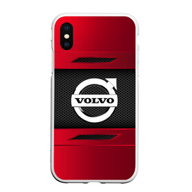 Чехол для iPhone XS Max матовый с принтом VOLVO SPORT в Тюмени, Силикон | Область печати: задняя сторона чехла, без боковых панелей | auto | car | volvo | автомобиль | вольво | марка