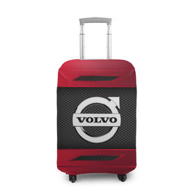 Чехол для чемодана 3D с принтом VOLVO SPORT в Тюмени, 86% полиэфир, 14% спандекс | двустороннее нанесение принта, прорези для ручек и колес | auto | car | volvo | автомобиль | вольво | марка
