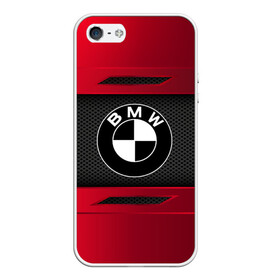 Чехол для iPhone 5/5S матовый с принтом BMW SPORT в Тюмени, Силикон | Область печати: задняя сторона чехла, без боковых панелей | auto | bmw | car | автомобиль | бмв | марка
