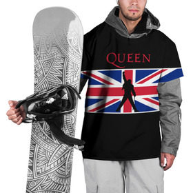Накидка на куртку 3D с принтом Queen в Тюмени, 100% полиэстер |  | paul rodgers | queen | джон дикон | квин | меркури | меркьюри | мэркури | рок группа | тейлор | фредди | фреди