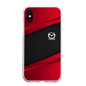 Чехол для iPhone XS Max матовый с принтом MAZDA SPORT в Тюмени, Силикон | Область печати: задняя сторона чехла, без боковых панелей | Тематика изображения на принте: auto | car | carbon | mazda | автомобиль | мазда | машина