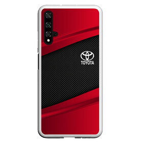 Чехол для Honor 20 с принтом TOYOTA SPORT в Тюмени, Силикон | Область печати: задняя сторона чехла, без боковых панелей | auto | car | carbon | toyota | автомобиль | машина