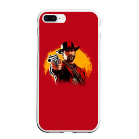 Чехол для iPhone 7Plus/8 Plus матовый с принтом Red Dead Redemption 2 в Тюмени, Силикон | Область печати: задняя сторона чехла, без боковых панелей | rdr | rockstar | рокстар