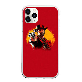 Чехол для iPhone 11 Pro Max матовый с принтом Red Dead Redemption 2 в Тюмени, Силикон |  | rdr | rockstar | рокстар