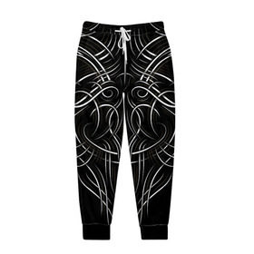 Мужские брюки 3D с принтом Tribal Pattern в Тюмени, 100% полиэстер | манжеты по низу, эластичный пояс регулируется шнурком, по бокам два кармана без застежек, внутренняя часть кармана из мелкой сетки | biker | bodybuilding | cool | fitness | gothic | gym | pattern | sport | style | tattoo | tribal | тату