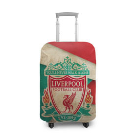 Чехол для чемодана 3D с принтом Ливерпуль олд в Тюмени, 86% полиэфир, 14% спандекс | двустороннее нанесение принта, прорези для ручек и колес | fc liverpool | football | liverpool | soccer | ливер | ливерпуль | лига чемпионов | фк ливерпуль | футбол