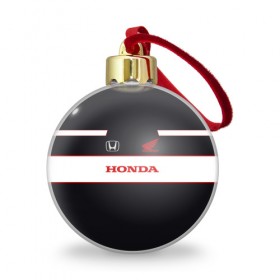 Ёлочный шар с принтом Honda в Тюмени, Пластик | Диаметр: 77 мм | honda | авто | автомобиль | лого | машина | хонда